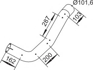 DINEX 53151 Exhaust Pipe